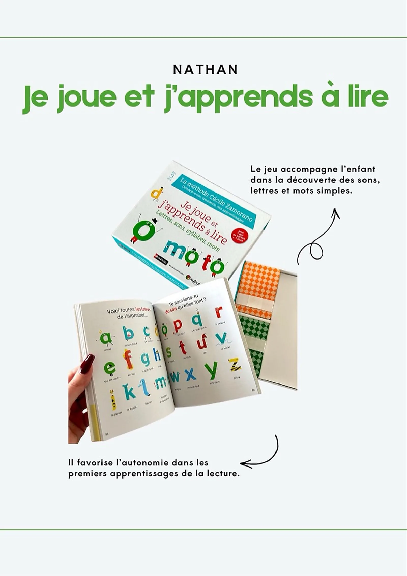 Je joue et j'apprends à lire — Nathan · Cécile Zamorano